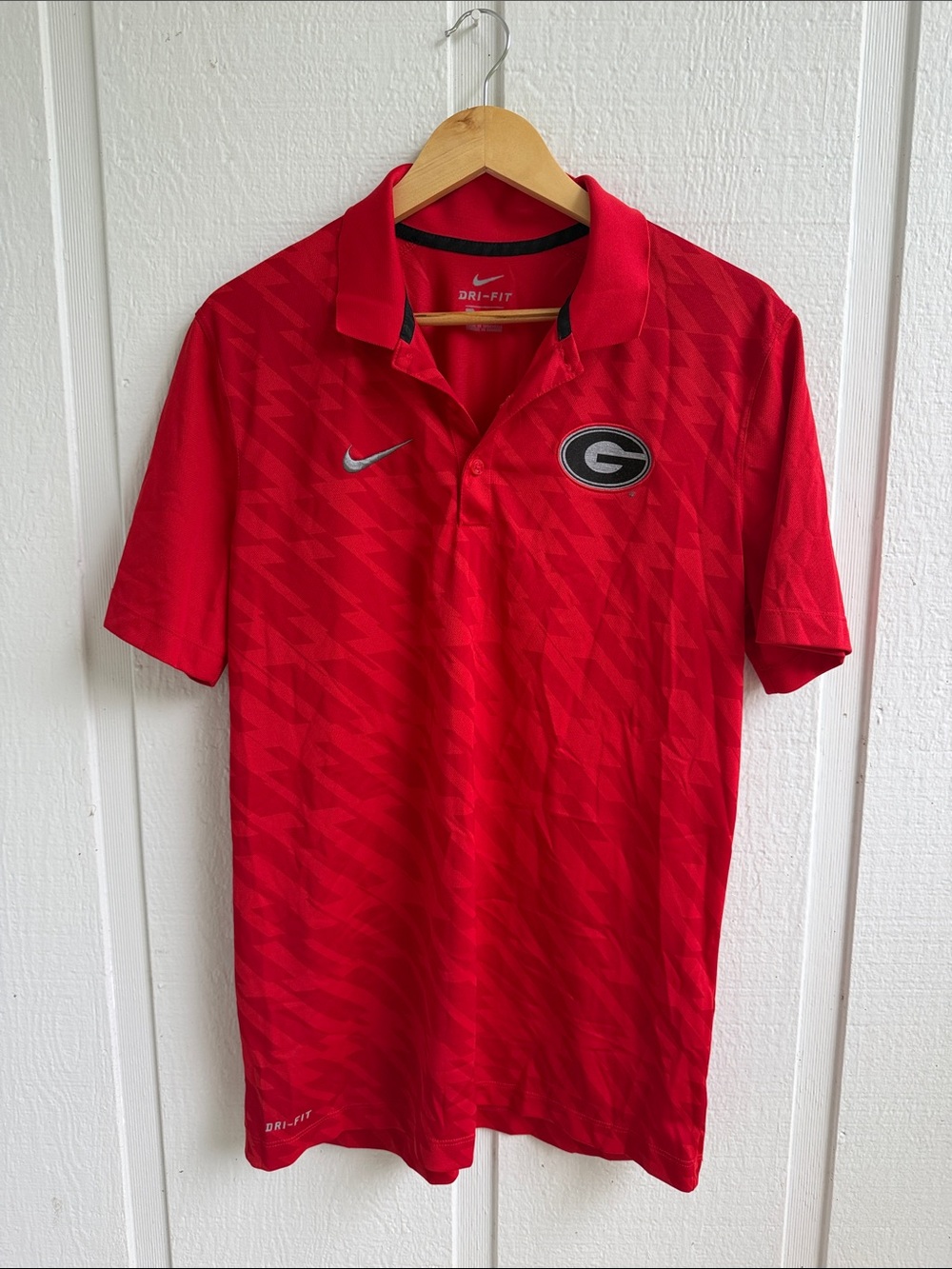 Nike Men’s Red Georgia Bulldogs Dri-FIT Polo Shirt Medium